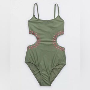 NWT Aerie Cutout Full Coverage One Piece Swimsuit